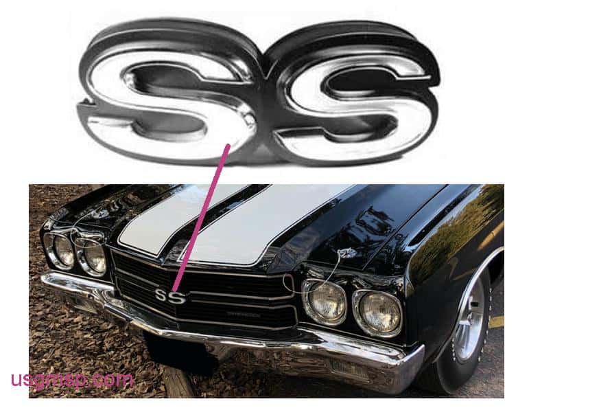 Emblem: "SS" 70 Grille Chevelle/ El Camino